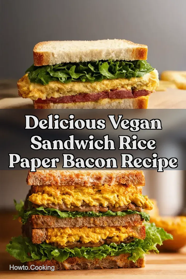 Delicious Vegan Sandwich Rice Paper Bacon Recipe