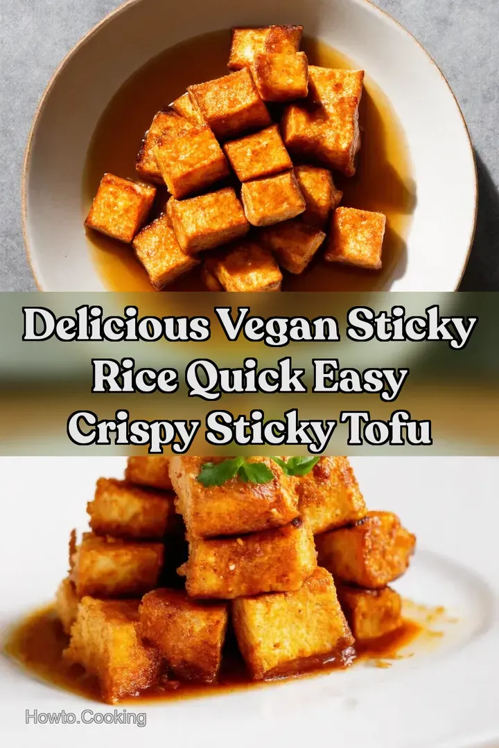 Delicious Vegan Sticky Rice Quick Easy Crispy Sticky Tofu