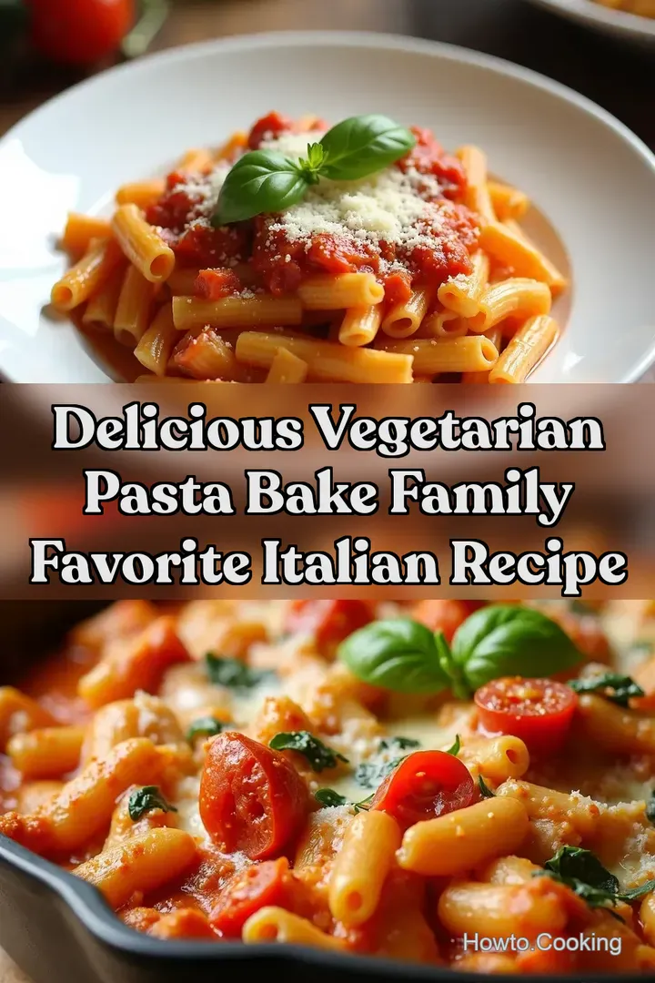 Delicious Vegetarian Pasta Bake Family Favorite Italian Recipe