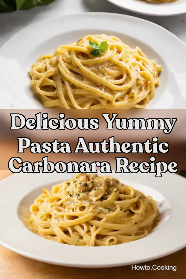 Delicious Yummy Pasta Authentic Carbonara Recipe