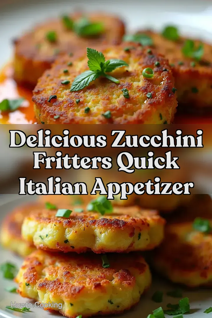 Delicious Zucchini Fritters Quick Italian Appetizer