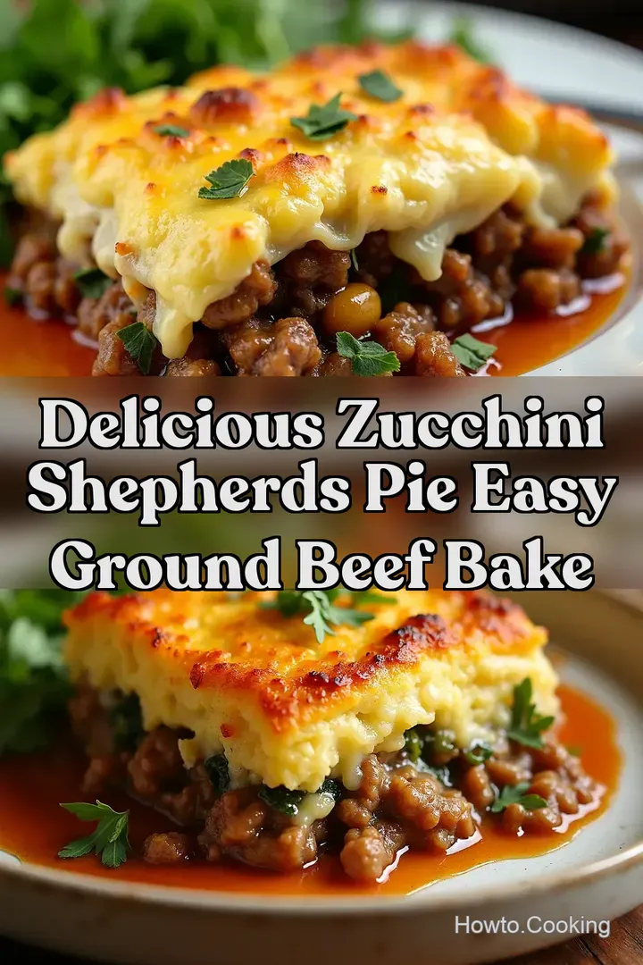 Delicious Zucchini Shepherds Pie Easy Ground Beef Bake