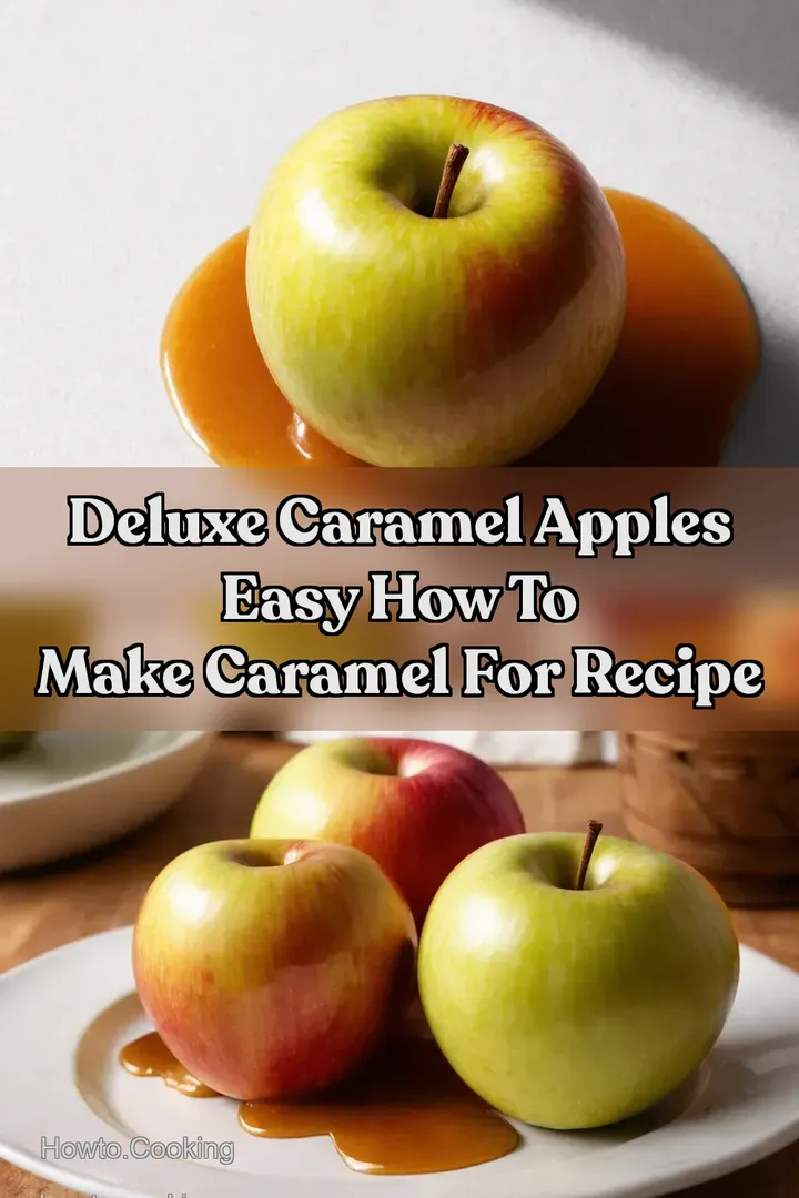 Deluxe Caramel Apples Easy How to Make Caramel For Recipe