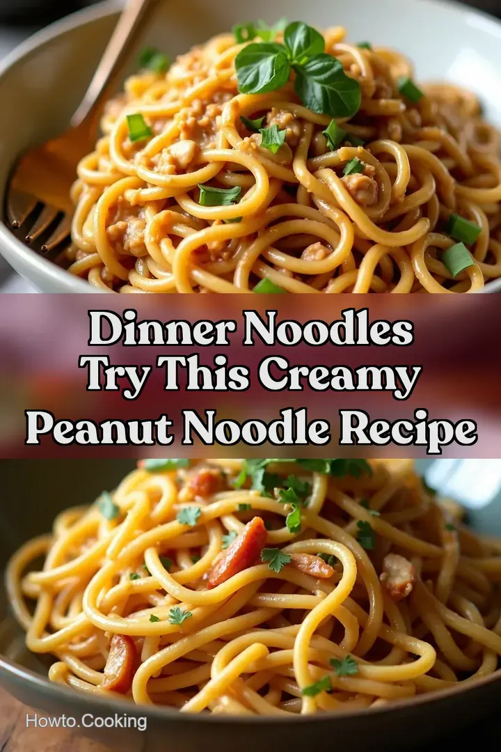 Dinner Noodles Try This Creamy Peanut Noodle Recipe