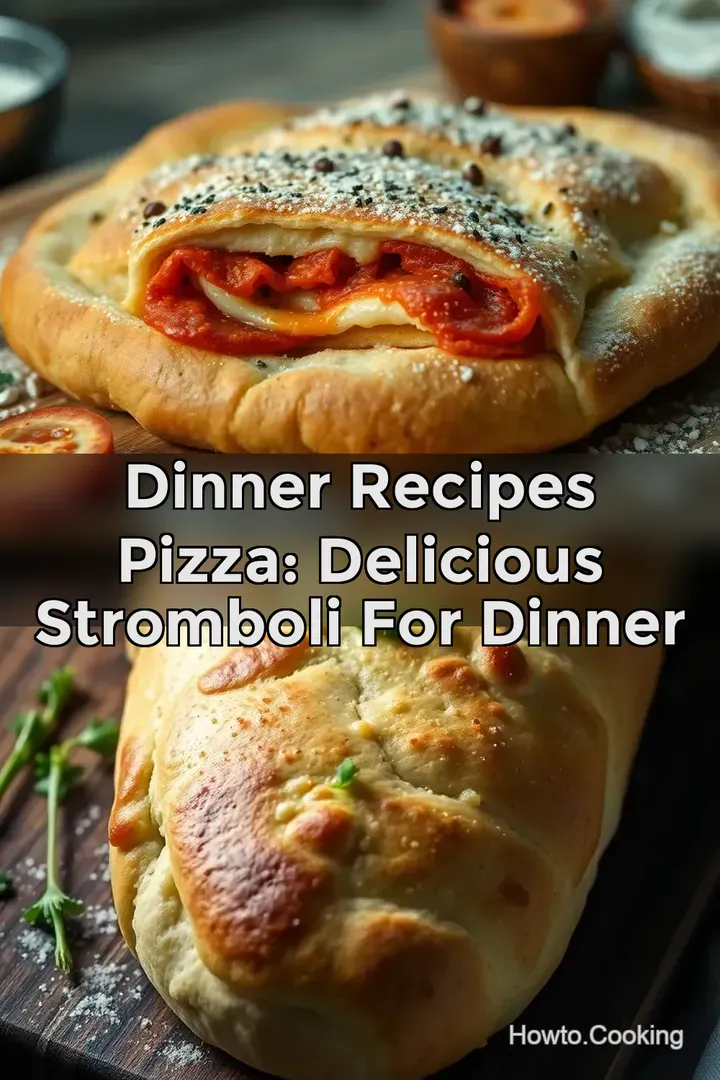 Dinner Recipes Pizza: Delicious Stromboli for Dinner