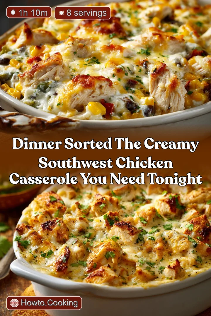 Dinner Sorted The Creamy Southwest Chicken Casserole You Need Tonight