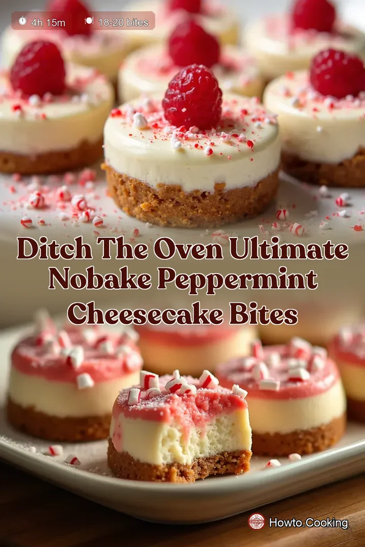 Ditch the Oven Ultimate NoBake Peppermint Cheesecake Bites