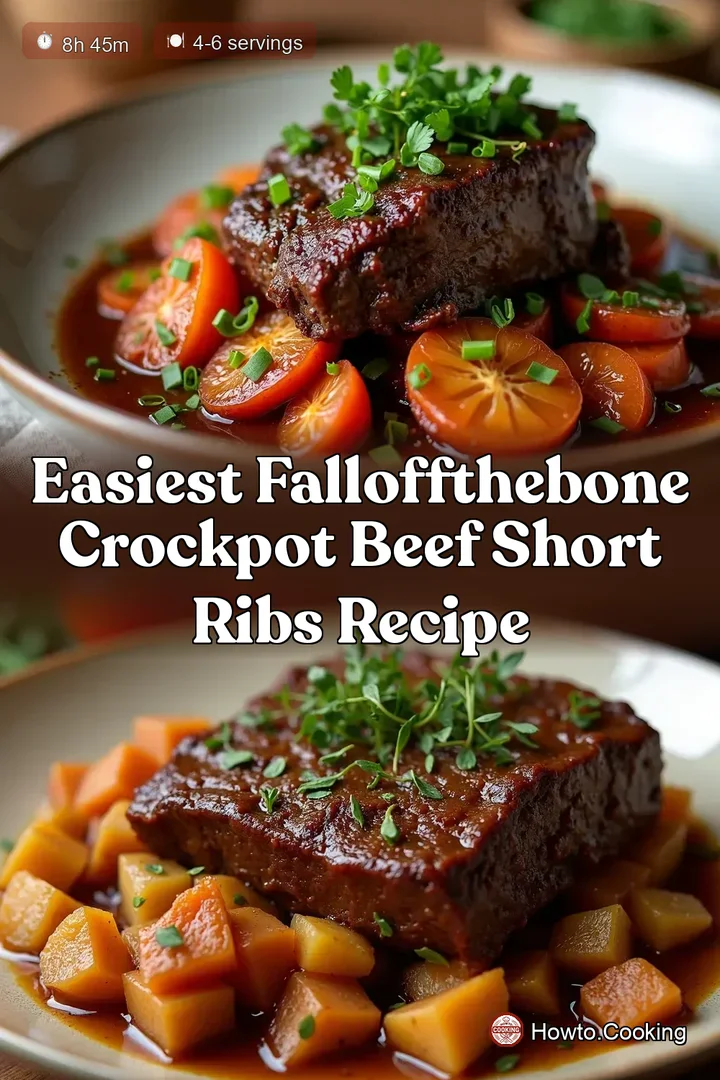 Easiest FallOffTheBone Crockpot Beef Short Ribs Recipe