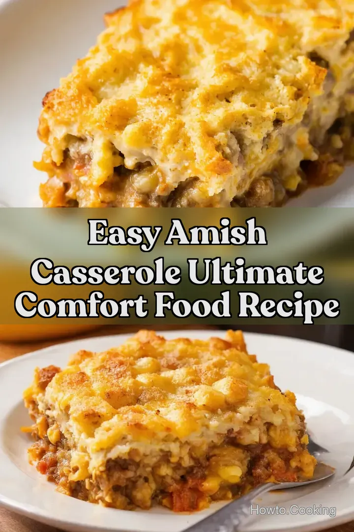 Easy Amish Casserole Ultimate Comfort Food Recipe