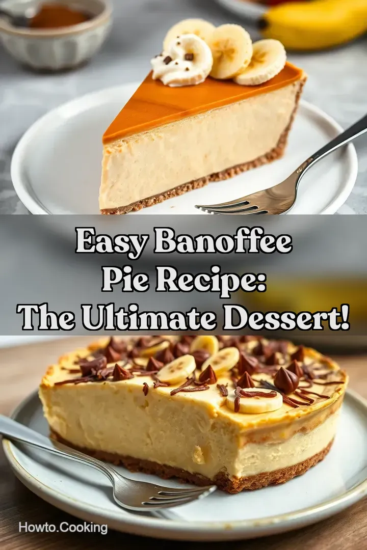 Easy Banoffee Pie Recipe: The Ultimate Dessert! : PIN FOR LATER Easy Banoffee Pie Recipe: The Ultimate Dessert!