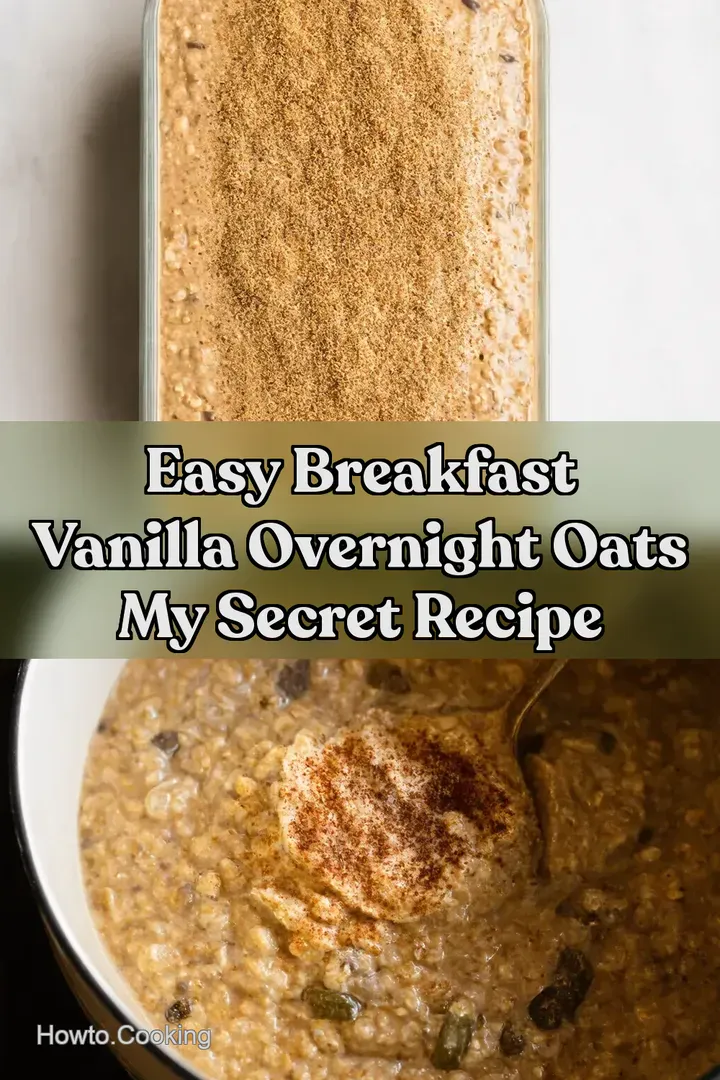 Easy Breakfast Vanilla Overnight Oats My Secret Recipe