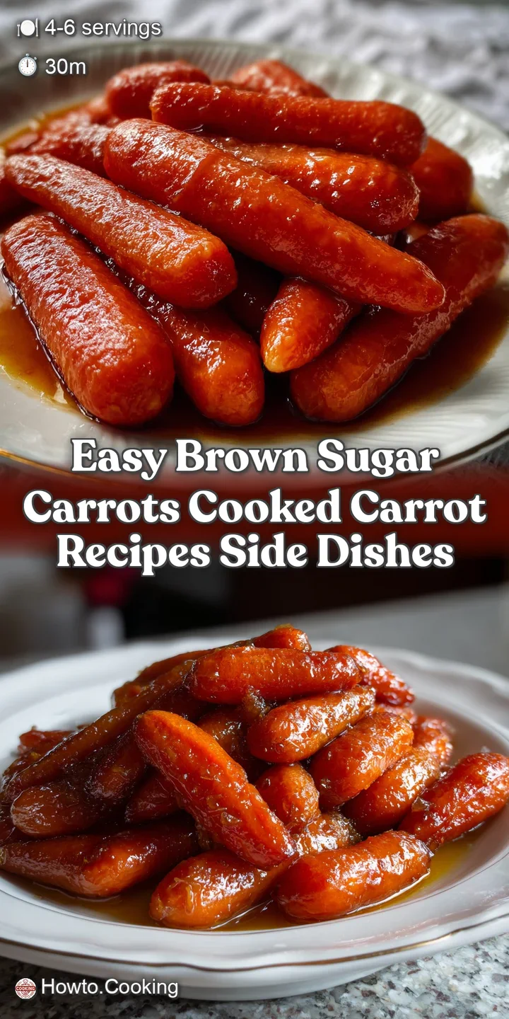 Easy Brown Sugar Carrots Cooked Carrot Recipes Side Dishes