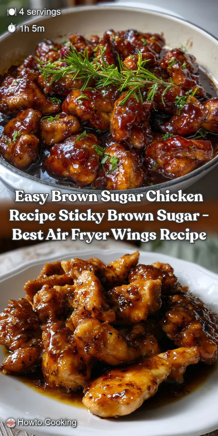 easy brown sugar chicken recipe sticky brown sugar - Best Air Fryer Wings Recipe