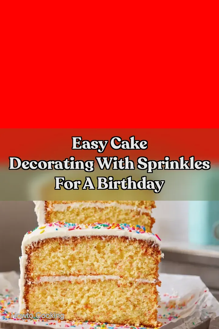 Easy Cake Decorating With Sprinkles For A Birthday : PIN FOR LATER Easy Cake Decorating With Sprinkles For A Birthday