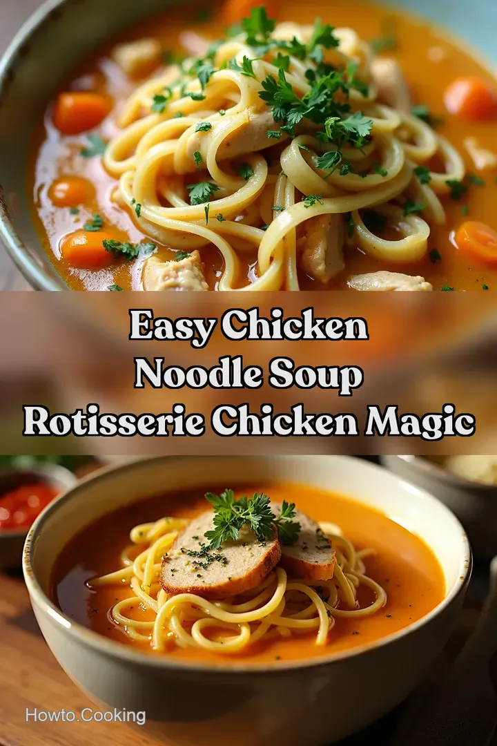 Easy Chicken Noodle Soup Rotisserie Chicken Magic