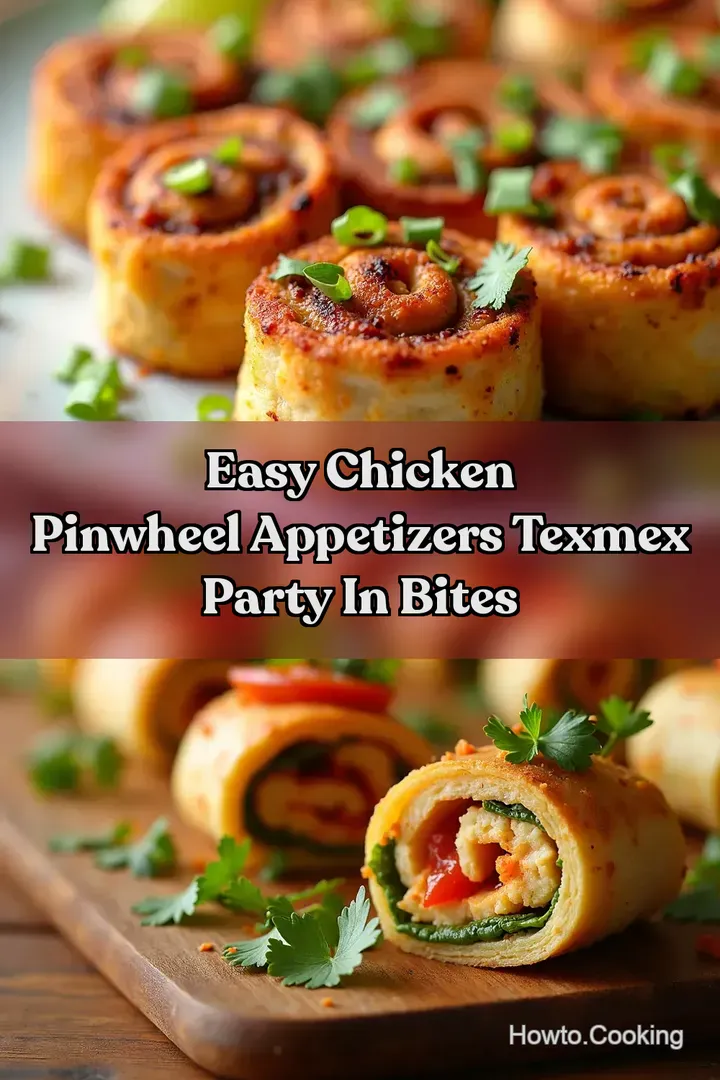 Easy Chicken Pinwheel Appetizers TexMex Party in Bites