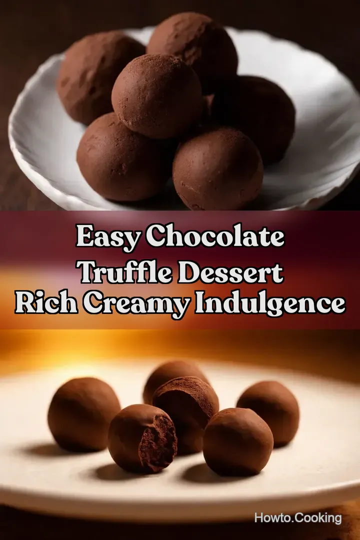 Easy Chocolate Truffle Dessert Rich Creamy Indulgence