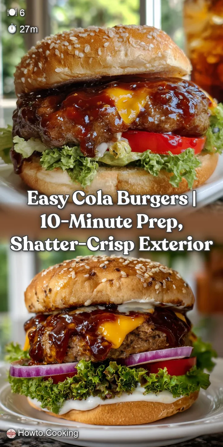 Easy Cola Burgers | 10-Minute Prep Shatter-Crisp Exterior