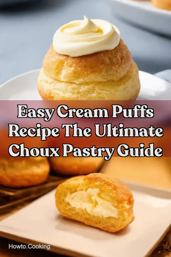 Easy Cream Puffs Recipe The ULTIMATE Choux Pastry Guide : PIN FOR LATER Easy Cream Puffs Recipe The ULTIMATE Choux Pastry Guide