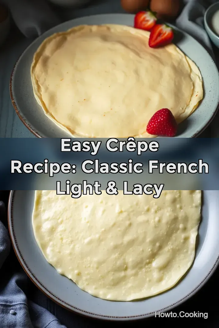 Easy Cr&ecirc;pe Recipe: Classic French Light & Lacy