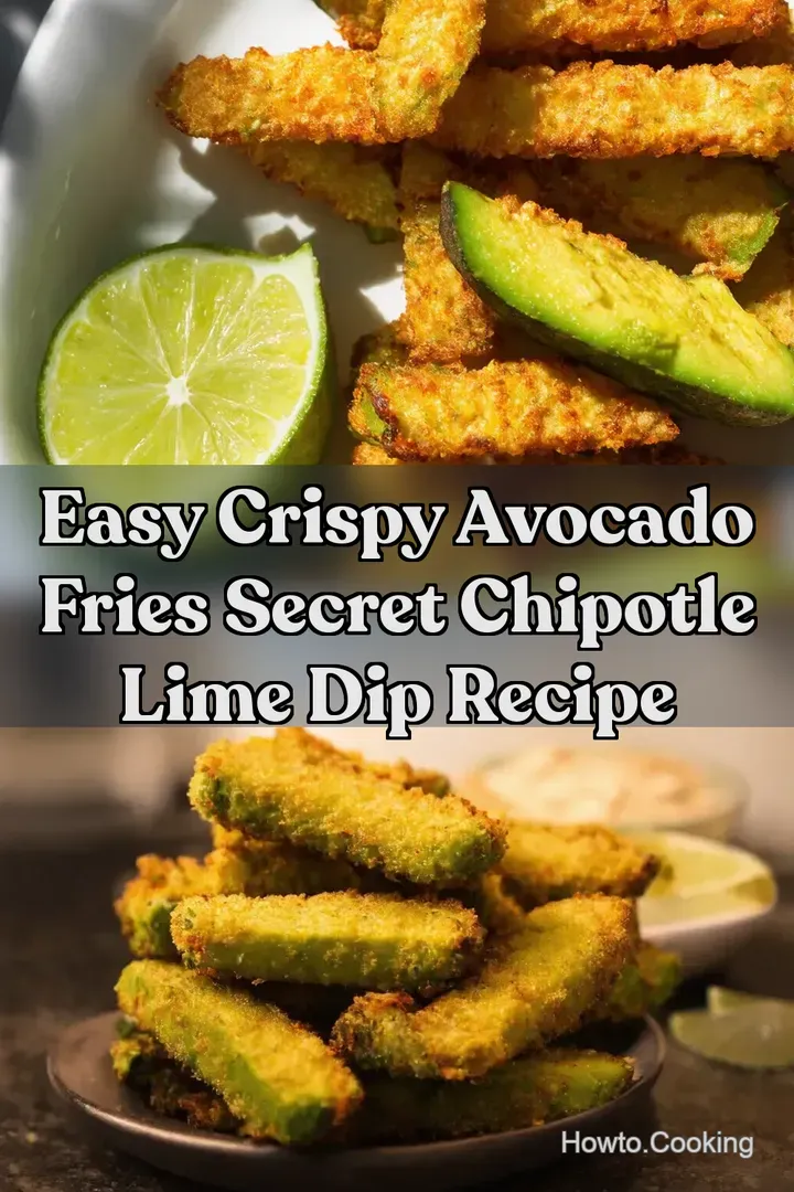 Easy Crispy Avocado Fries Secret Chipotle Lime Dip Recipe