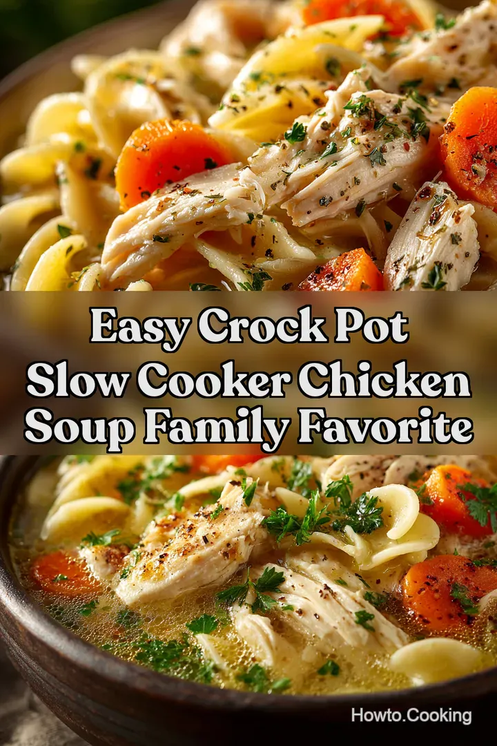 Easy Crock Pot Slow Cooker Chicken Soup Family Favorite