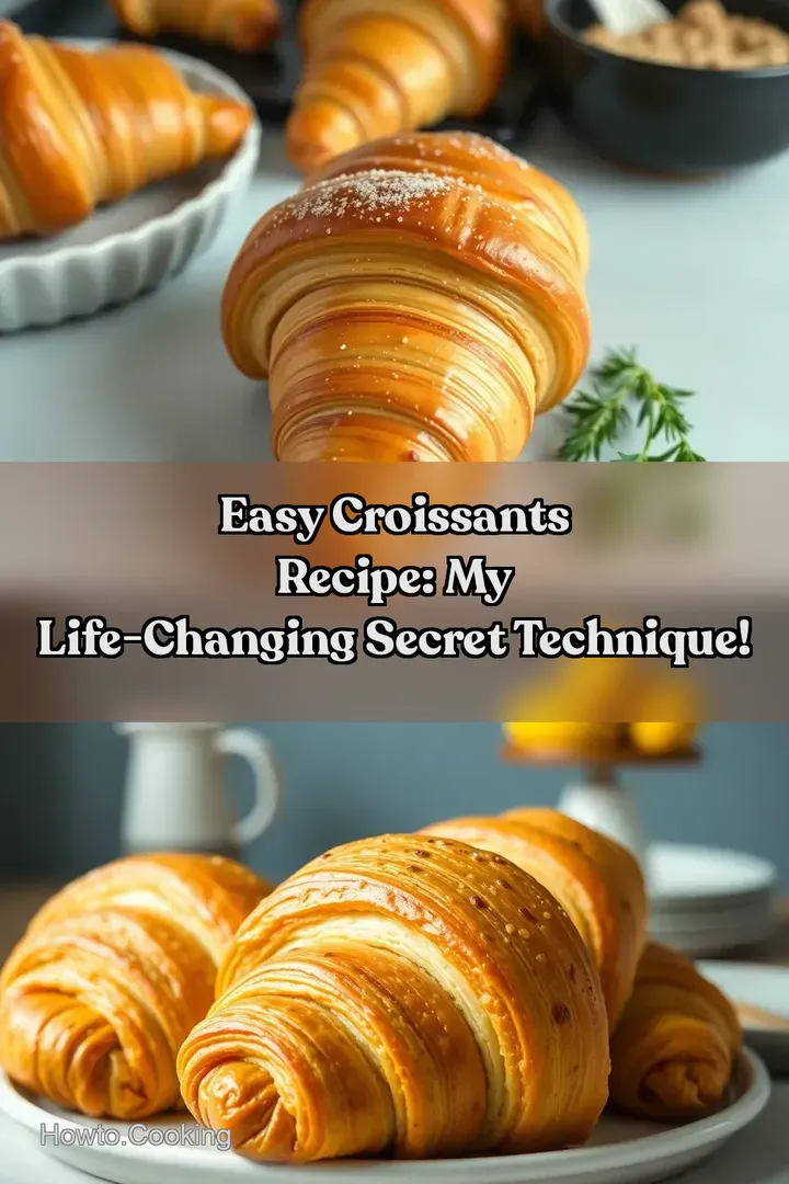 Easy Croissants Recipe: My Life-Changing Secret Technique! : PIN FOR LATER Easy Croissants Recipe: My Life-Changing Secret Technique!