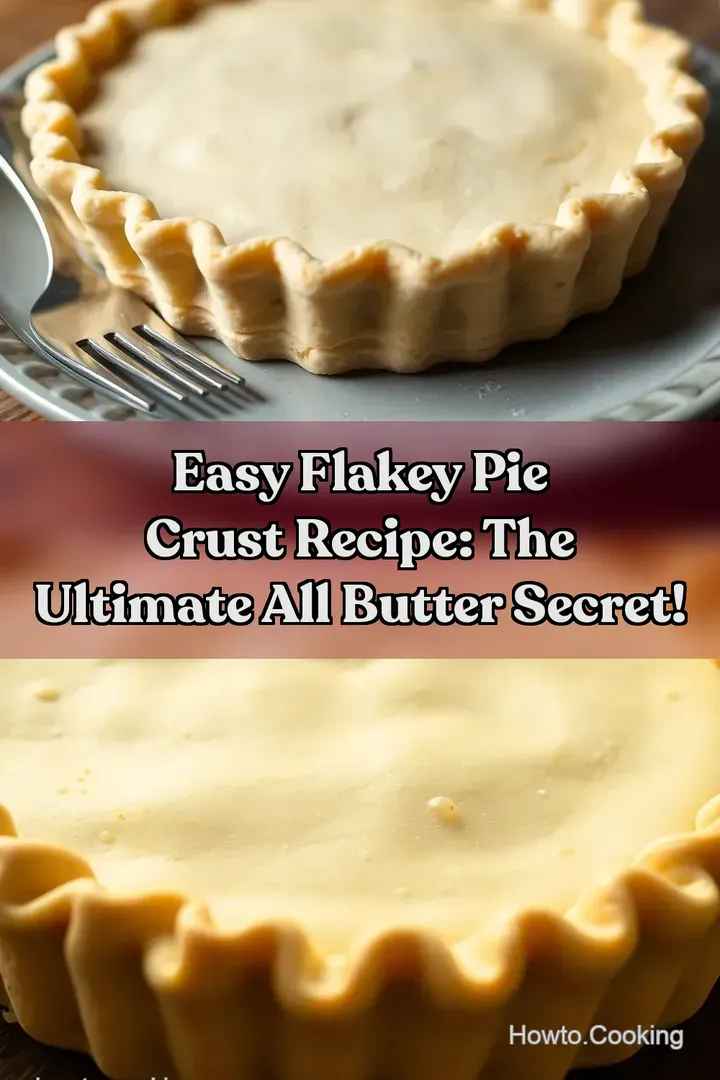 Easy Flakey Pie Crust Recipe: The Ultimate All Butter Secret! : PIN FOR LATER Easy Flakey Pie Crust Recipe: The Ultimate All Butter Secret!