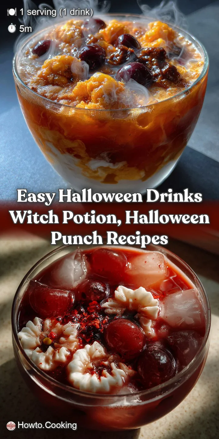 easy halloween drinks Witch Potion Halloween Punch Recipes