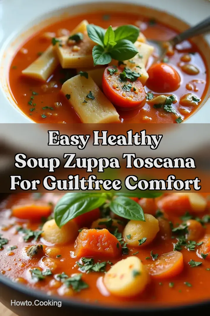 Easy Healthy Soup Zuppa Toscana for GuiltFree Comfort
