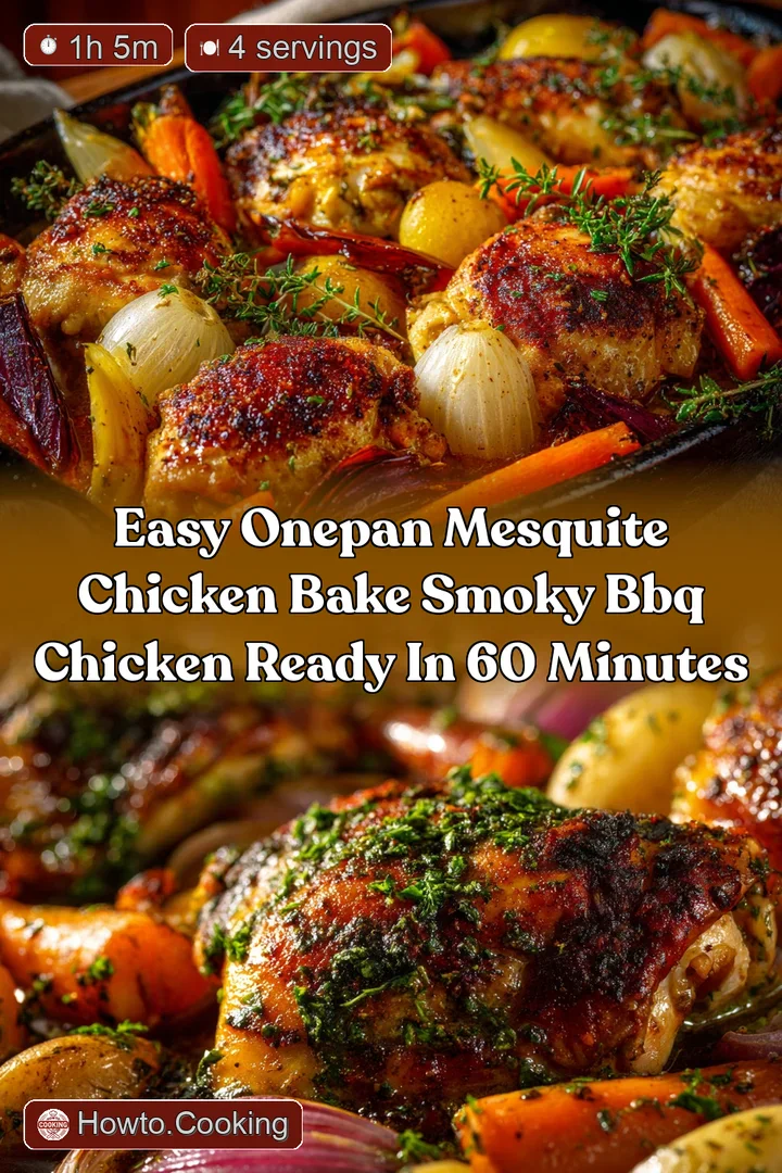Easy OnePan Mesquite Chicken Bake Smoky BBQ Chicken Ready in 60 Minutes