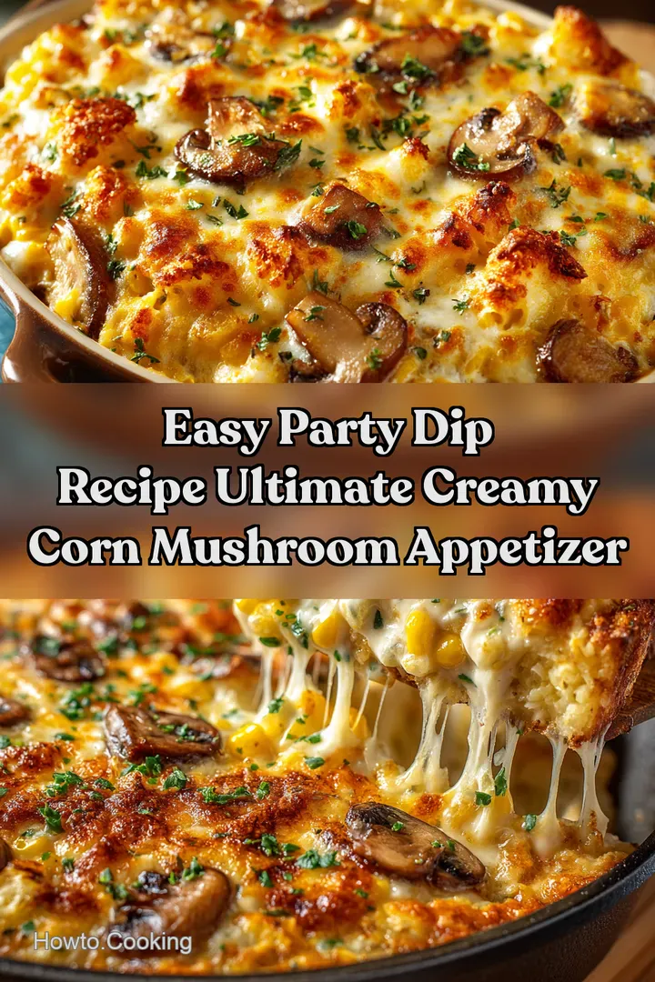 Easy Party Dip Recipe Ultimate Creamy Corn Mushroom Appetizer