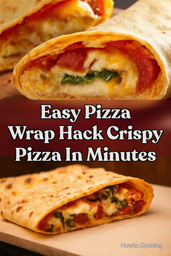 Easy Pizza Wrap Hack Crispy Pizza in Minutes