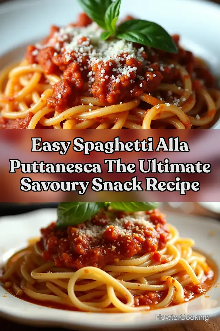 Easy Spaghetti Alla Puttanesca The Ultimate Savoury Snack Recipe