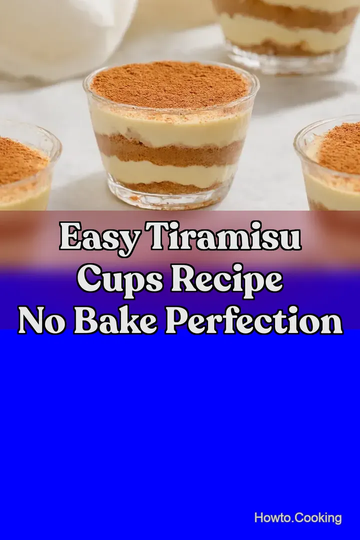 Easy Tiramisu Cups Recipe No Bake Perfection