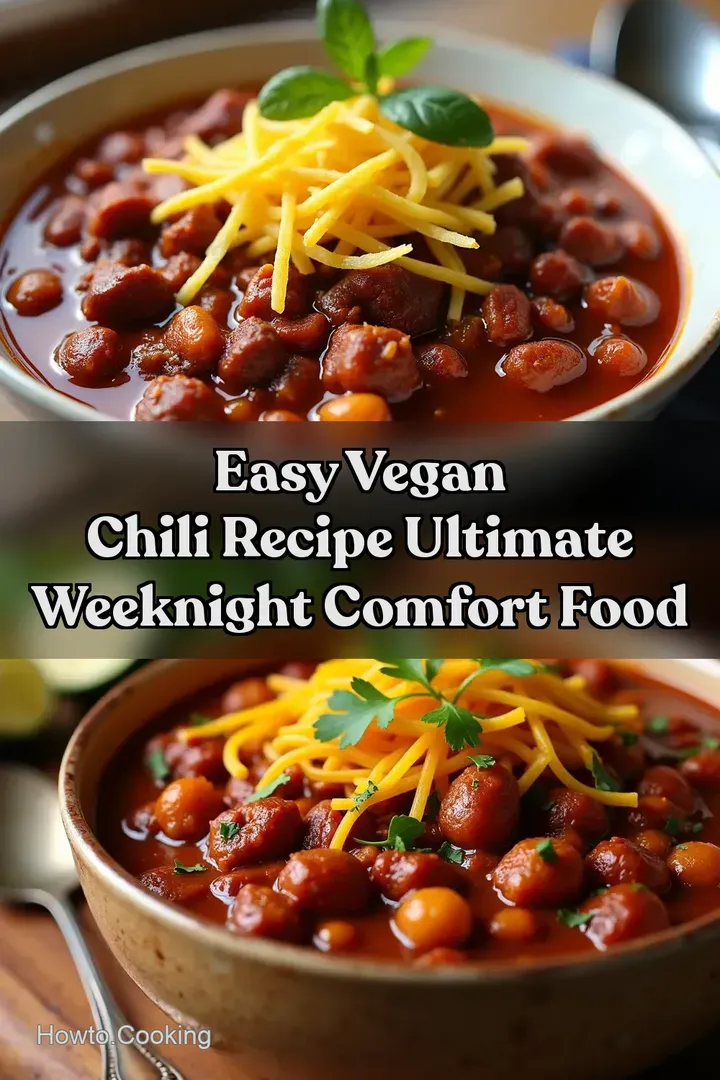 Easy Vegan Chili Recipe Ultimate Weeknight Comfort Food