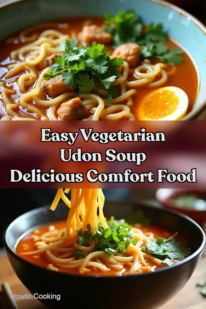 Easy Vegetarian Udon Soup Delicious Comfort Food