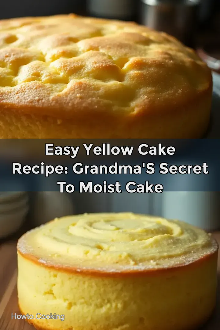 Easy Yellow Cake Recipe: Grandma s Secret to Moist Cake