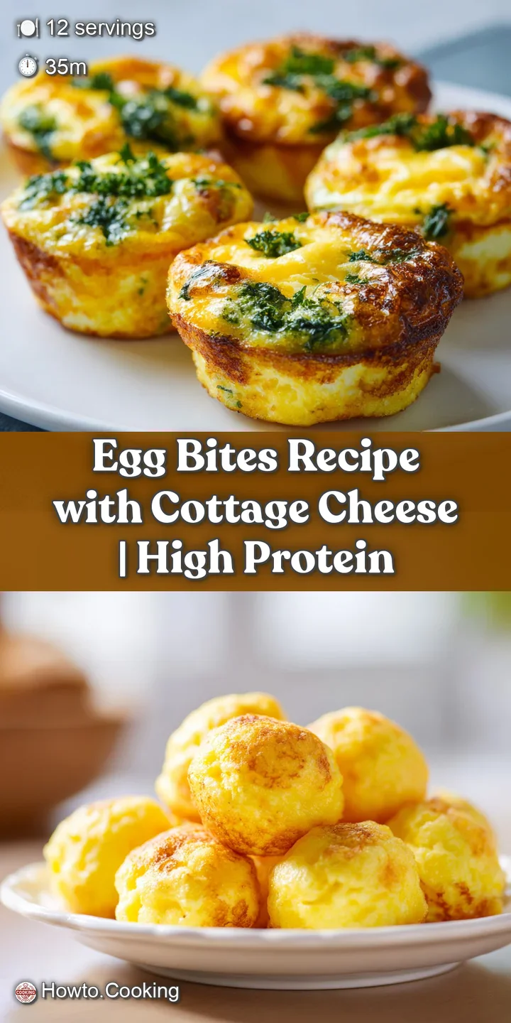 Close-up of a perfectly cooked egg bite, showcasing its creamy interior and slightly browned exterior, flecked with savory...