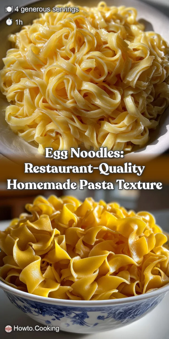 Egg Noodles: Restaurant-Quality Homemade Pasta Texture