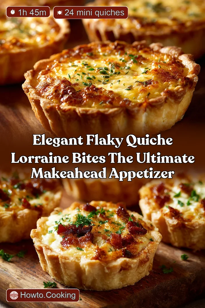 Elegant Flaky Quiche Lorraine Bites The Ultimate MakeAhead Appetizer
