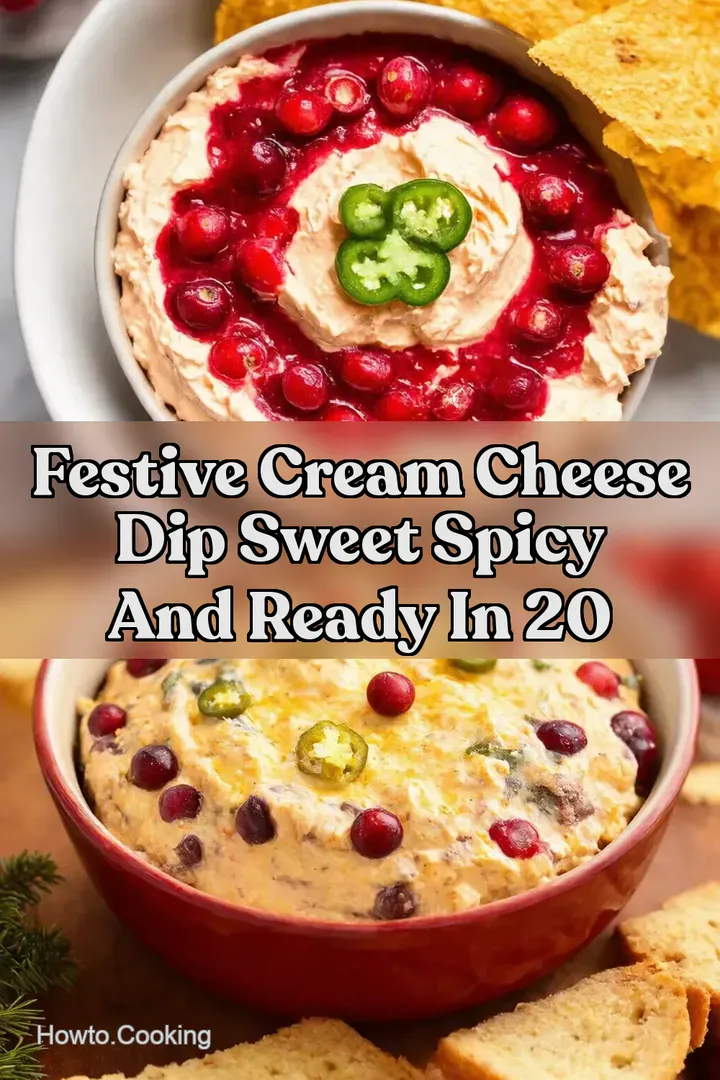 Festive Cream Cheese Dip Sweet Spicy and Ready in 20
