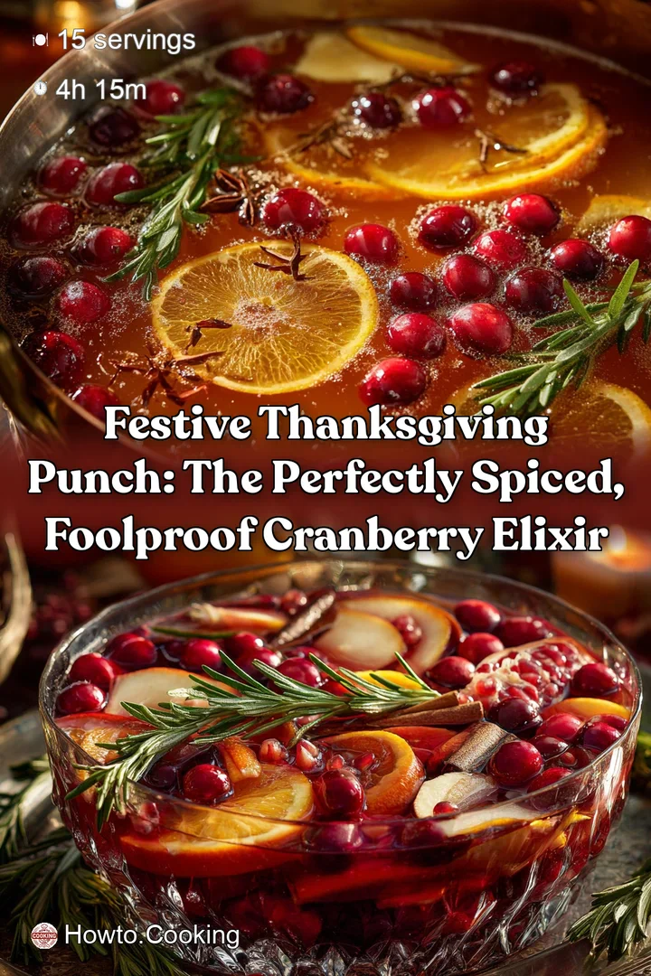 Festive Thanksgiving Punch: The Perfectly Spiced Foolproof Cranberry Elixir