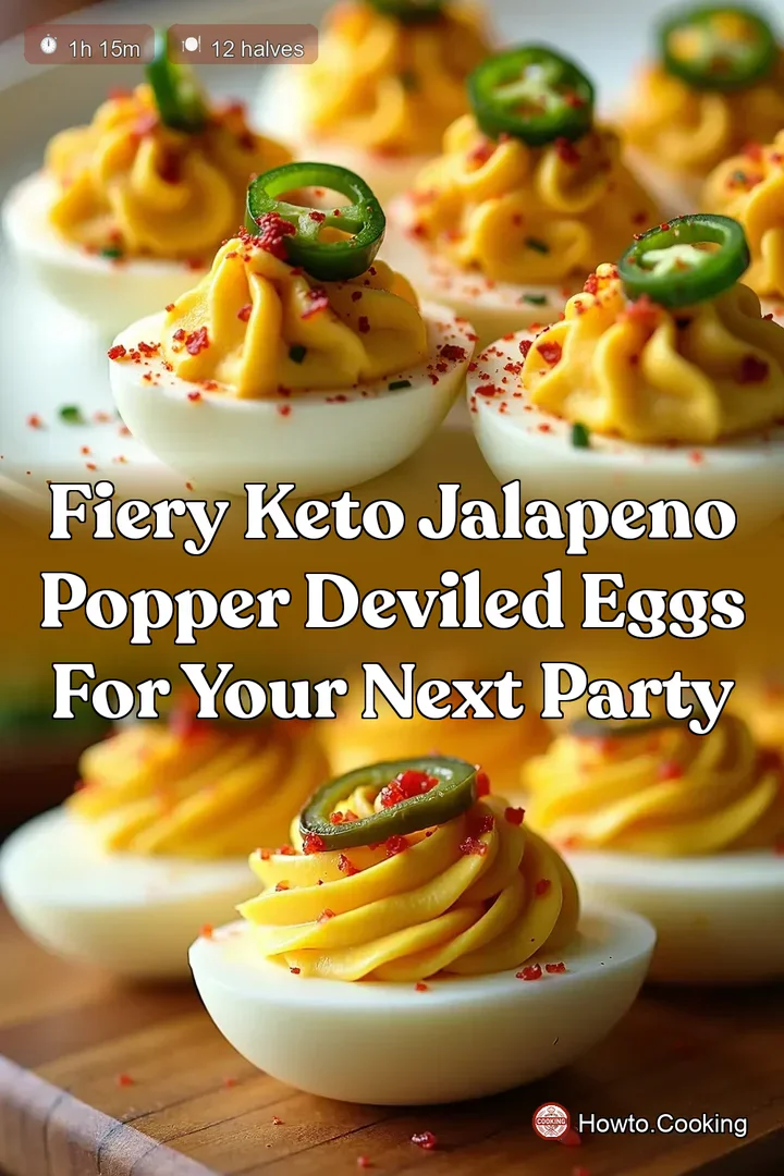 Fiery Keto Jalapeno Popper Deviled Eggs for Your Next Party