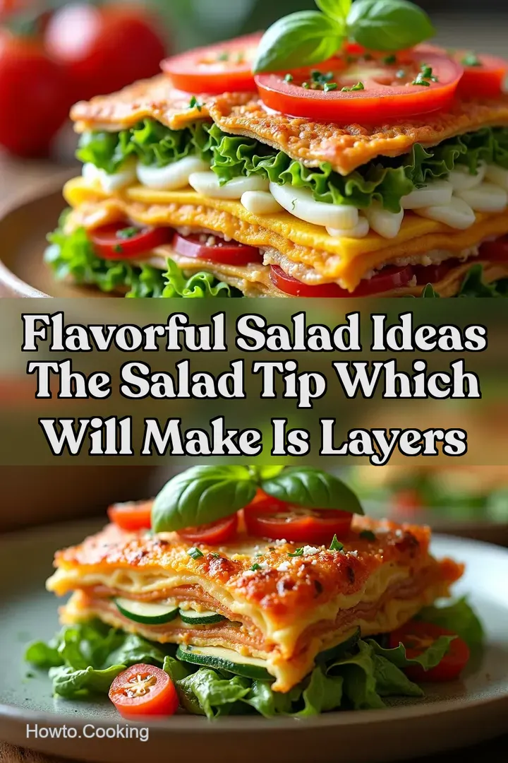 Flavorful Salad Ideas The Salad tip which will make is Layers