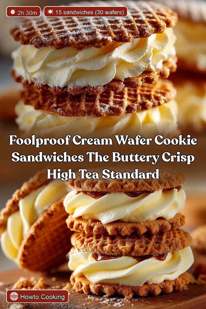 Foolproof Cream Wafer Cookie Sandwiches The Buttery Crisp High Tea Standard