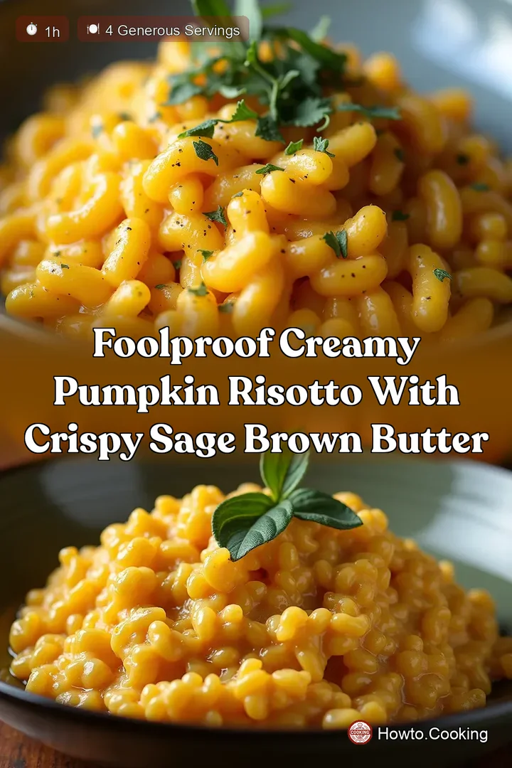 Foolproof Creamy Pumpkin Risotto with Crispy Sage Brown Butter