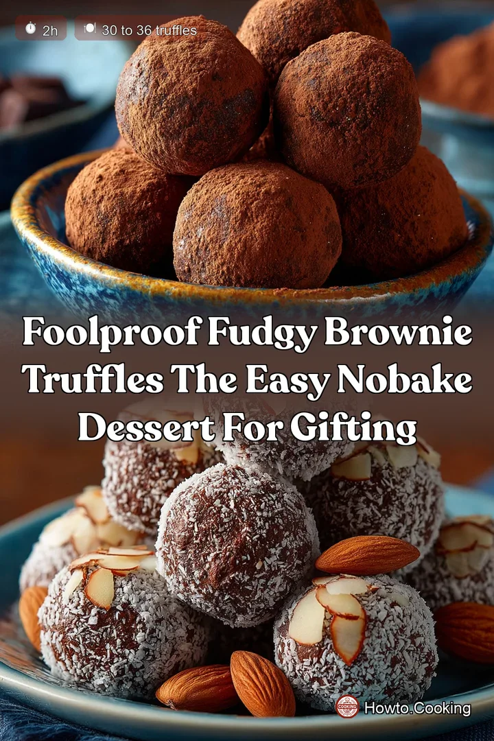Foolproof Fudgy Brownie Truffles The Easy NoBake Dessert for Gifting