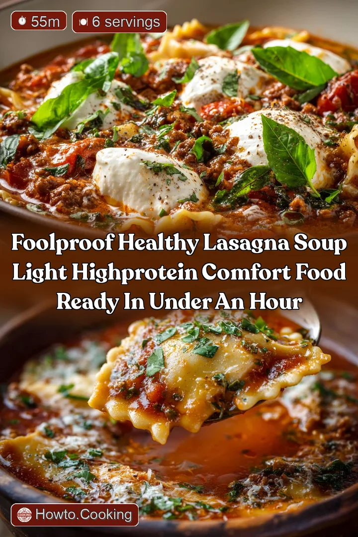 Foolproof Healthy Lasagna Soup Light HighProtein Comfort Food Ready in Under an Hour
