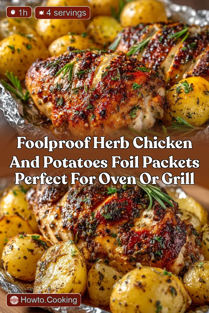 Foolproof Herb Chicken and Potatoes Foil Packets Perfect for Oven or Grill
